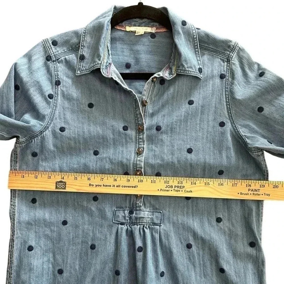 White Stuff EVA EMBROIDERED DENIM TUNIC Women’s Size 6 EUC - Picture 8 of 9